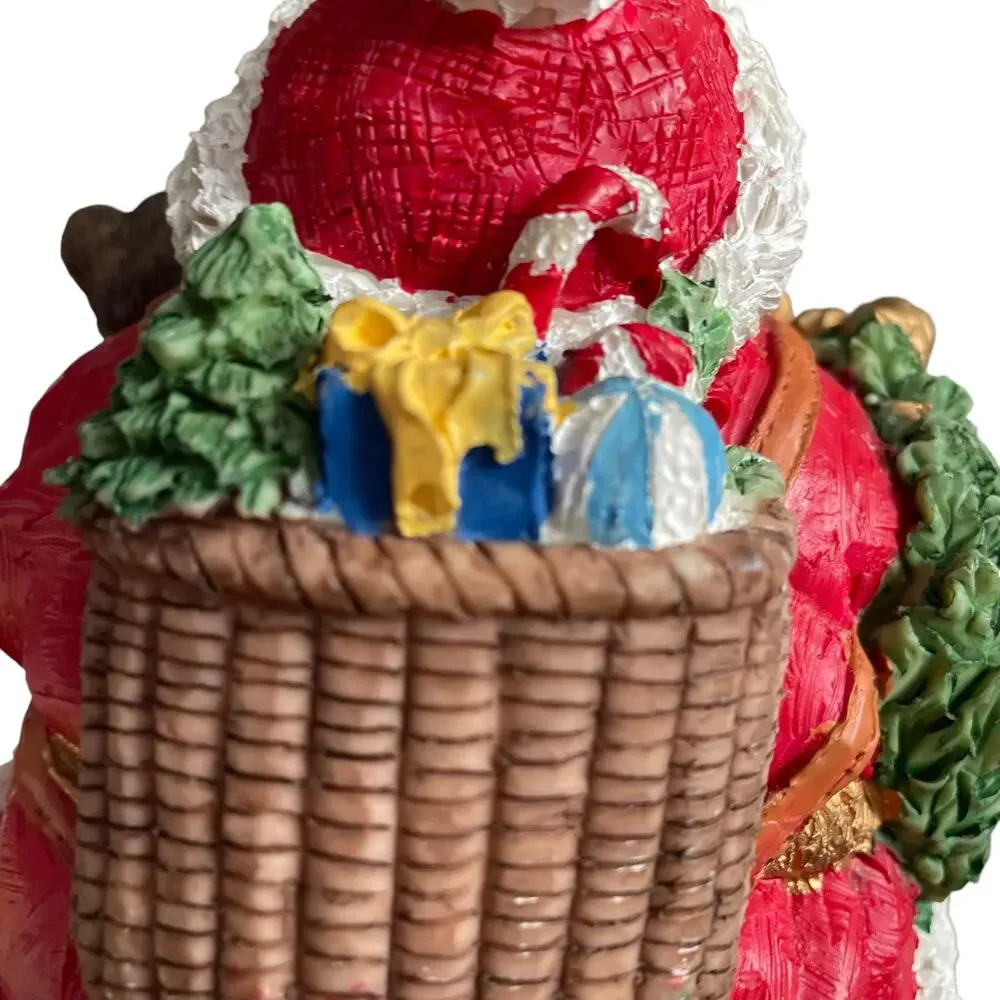 Pier 1 Santa Claus Figure Resin(?) Round Retired Christmas Collectible 6